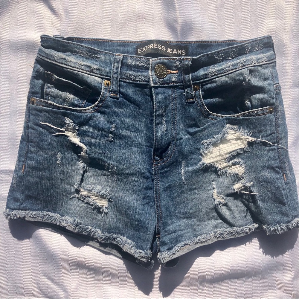 Express Cutoff Jean Shorts